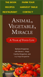 Mobile Screenshot of animalvegetablemiracle.com