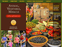 Tablet Screenshot of animalvegetablemiracle.com